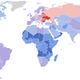 Este mapa muestra cómo está cambiando la población mundial